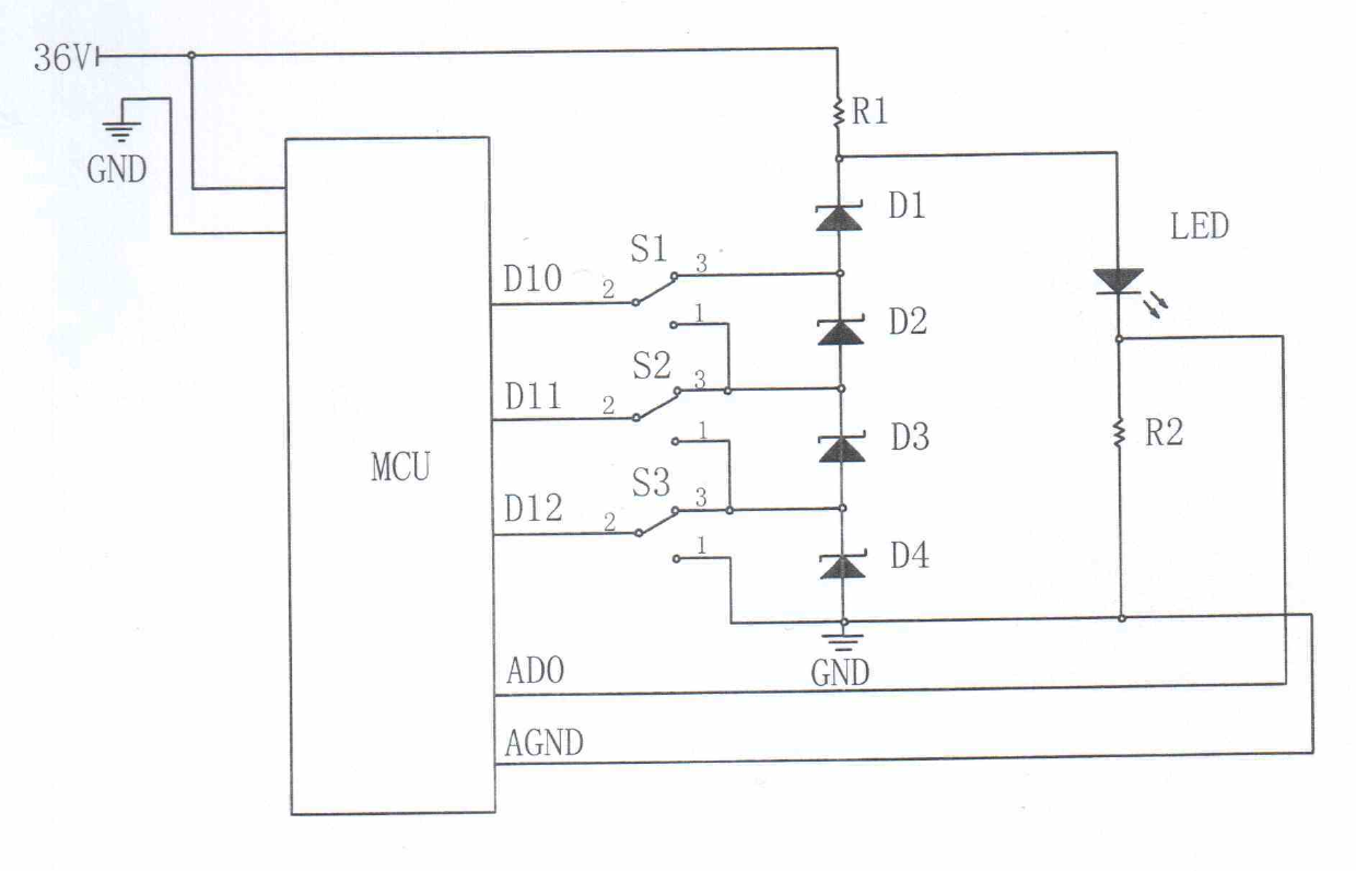 Solar LED lighting driving circuit