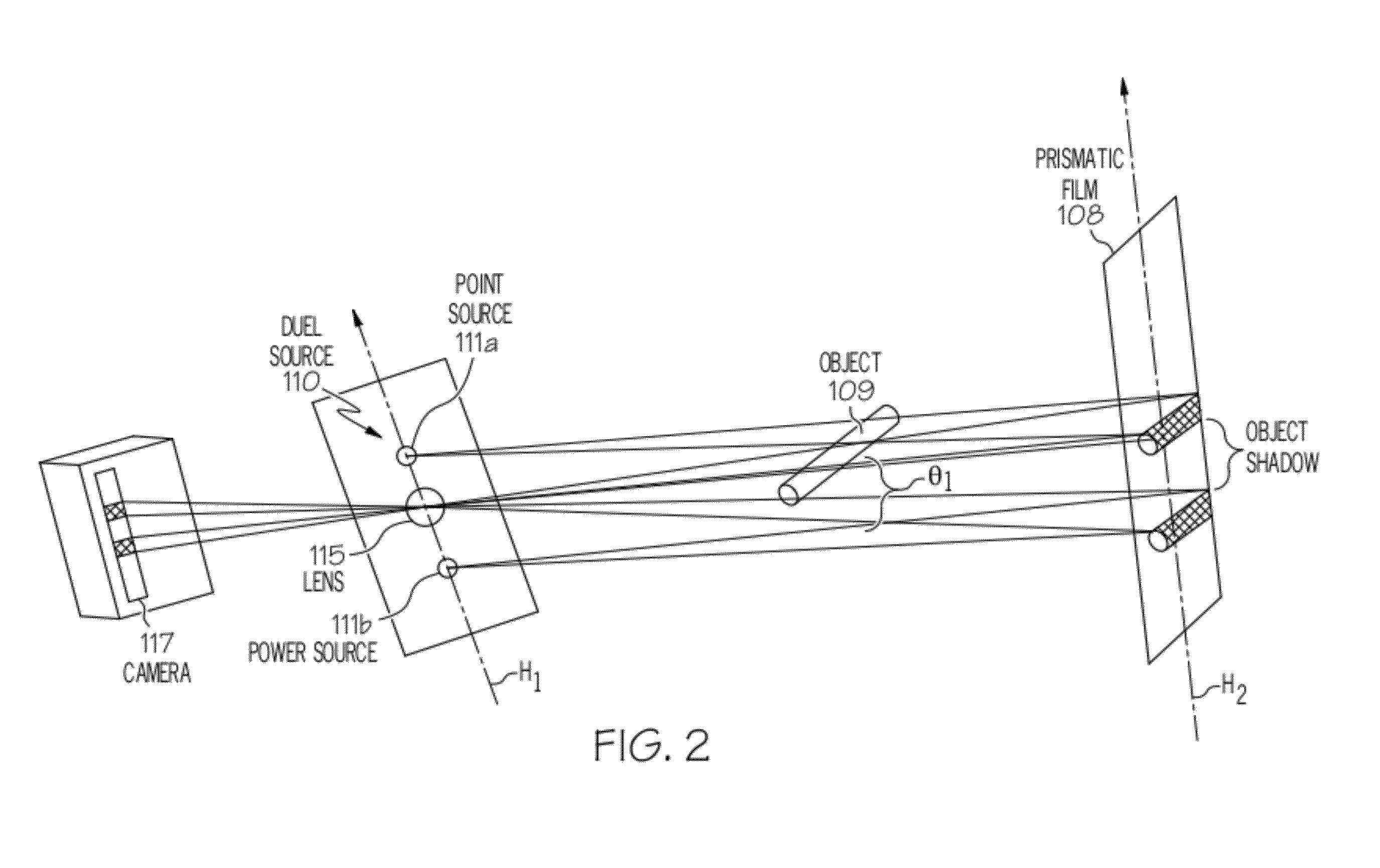 Position sensing systems for use in touch screens and prismatic film used therein