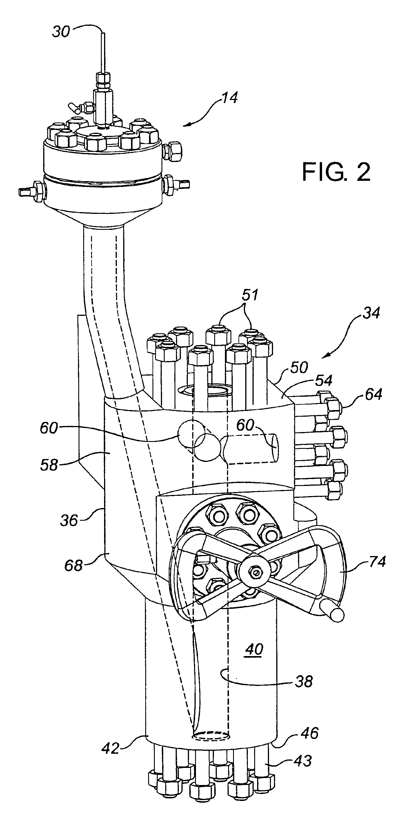 Y-body Christmas tree for use with coil tubing