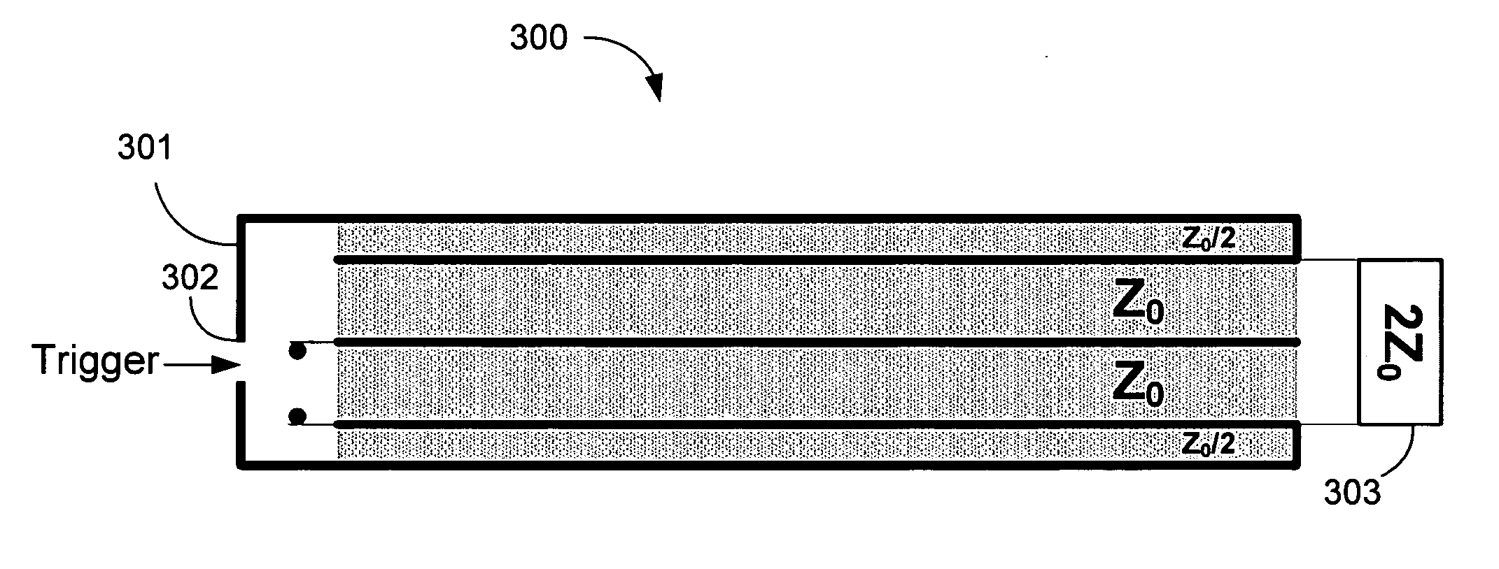 Bipolar pulse forming line