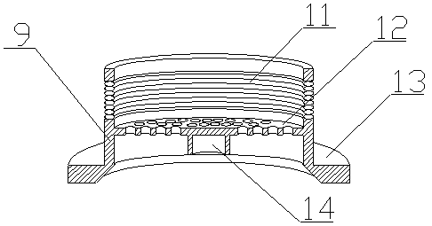 Air flow type spore trapper