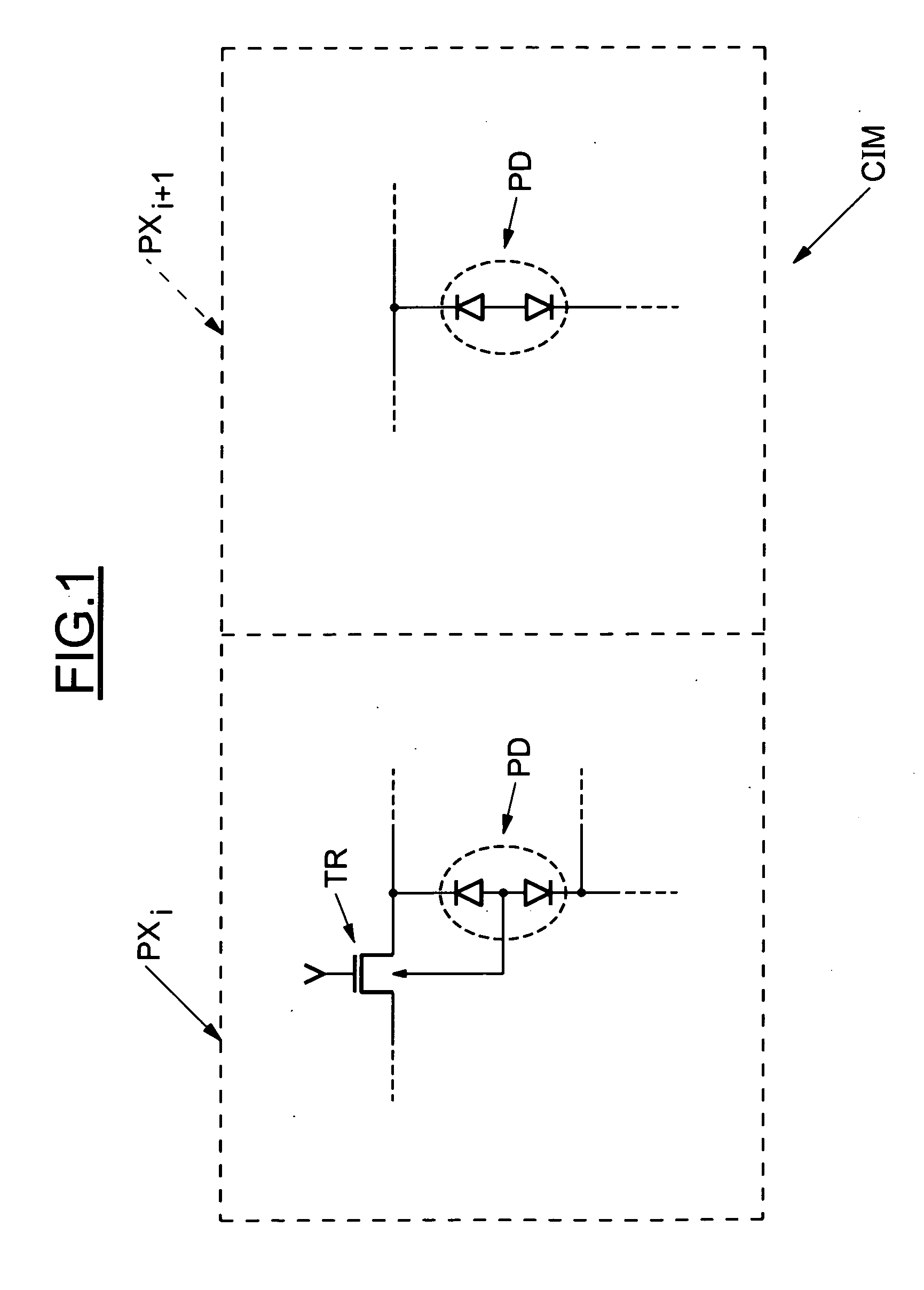 Integrated photodiode of the floating substrate type