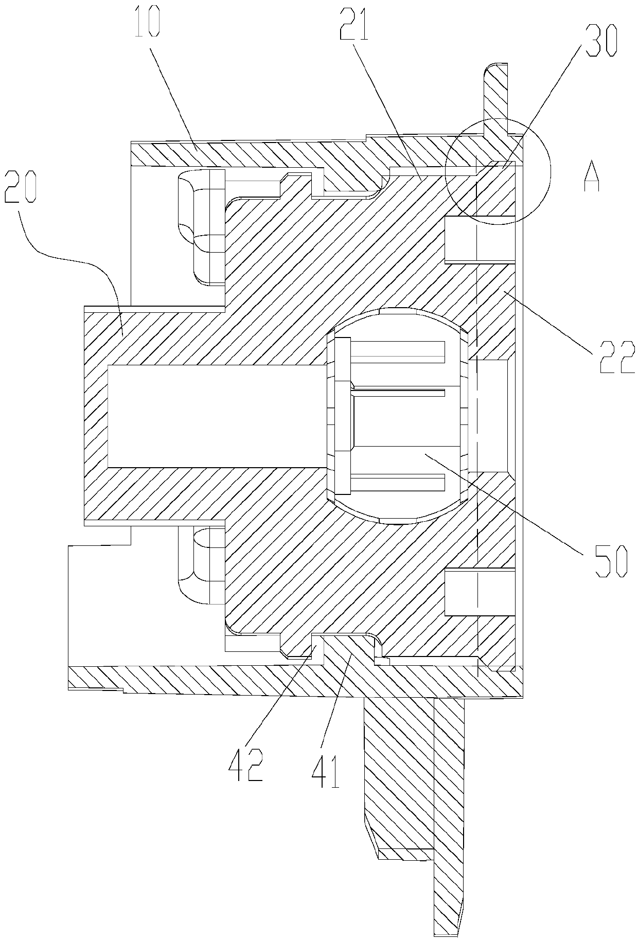 Bearing assembly and air conditioner provided with same