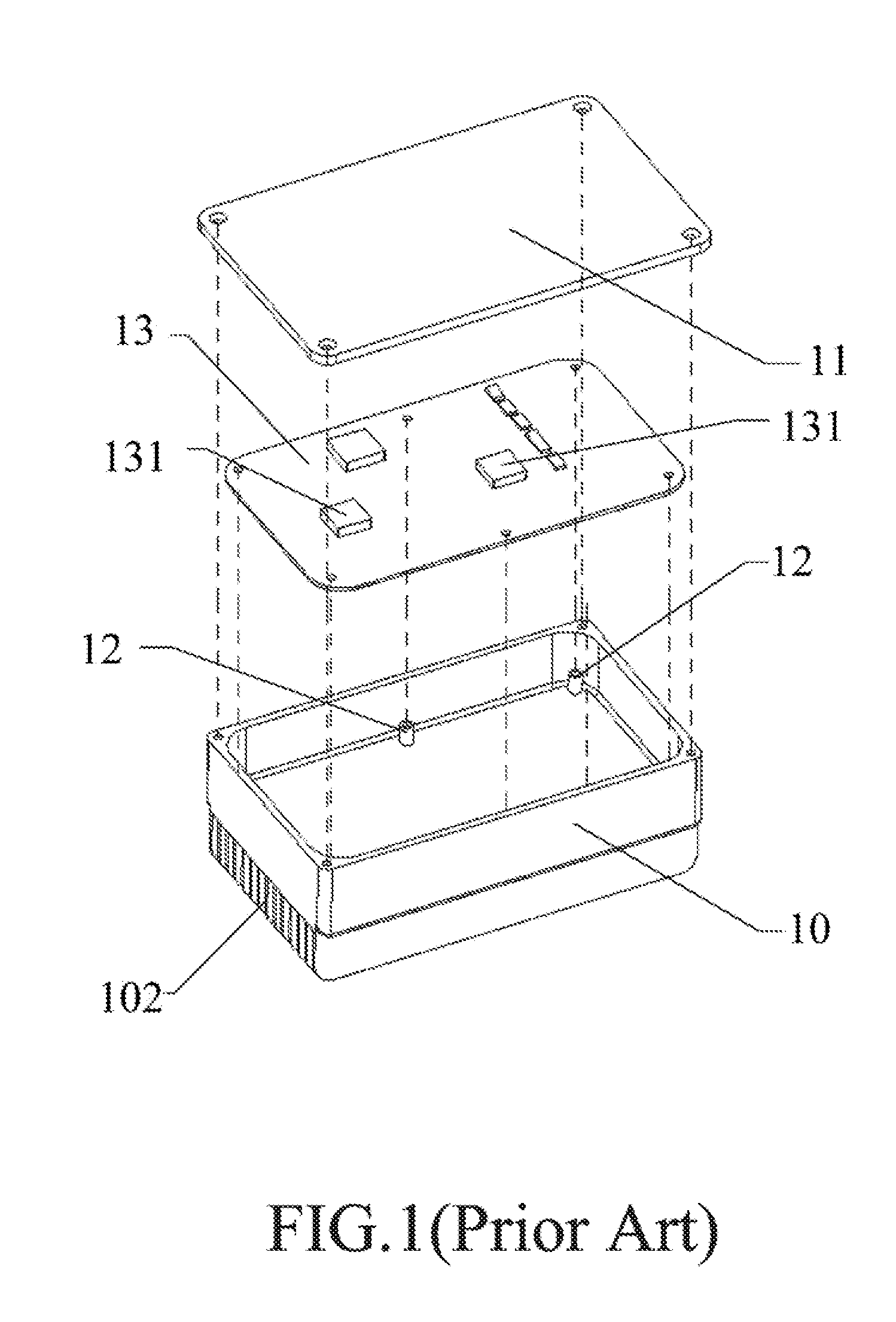 Heat dissipating cavity of looped heat pipe