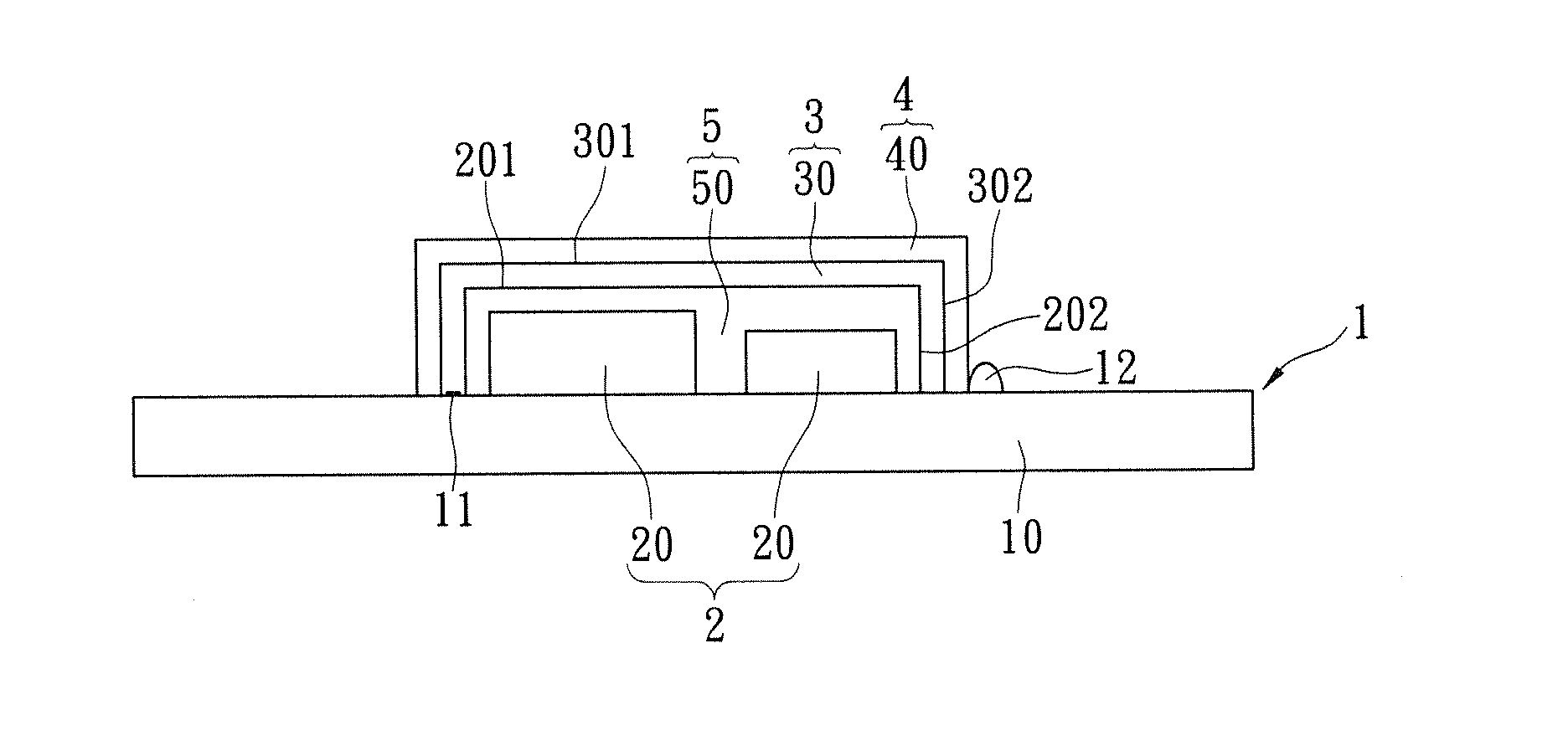 Module IC package structure having a metal shielding function for preventing electrical malfunction induced by short-circuit