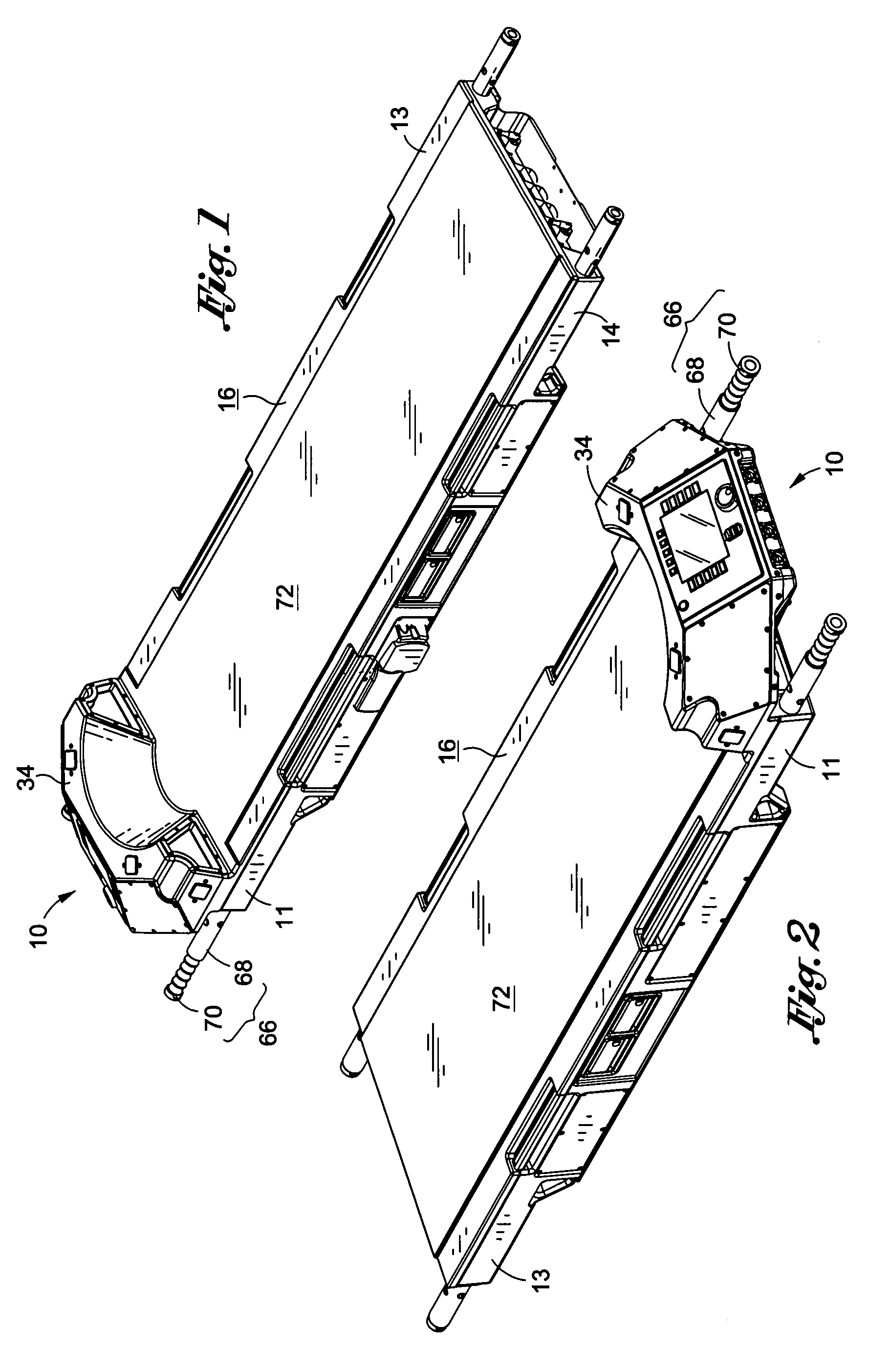 Modular transportable life support device