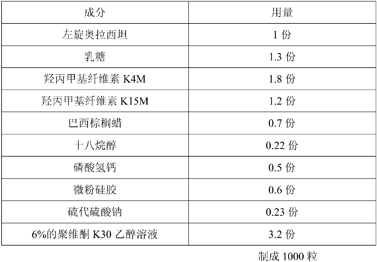 Sustained-release levorotatory oxiracetam capsules and preparation method thereof