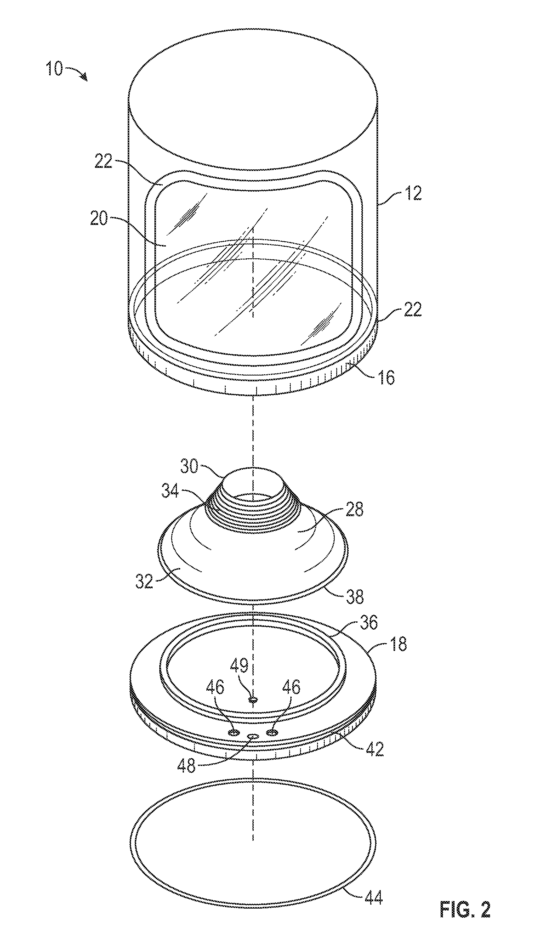 Neck seal for a gas treatment hood