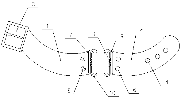 Watch strap capable of intelligently monitoring condition of heart