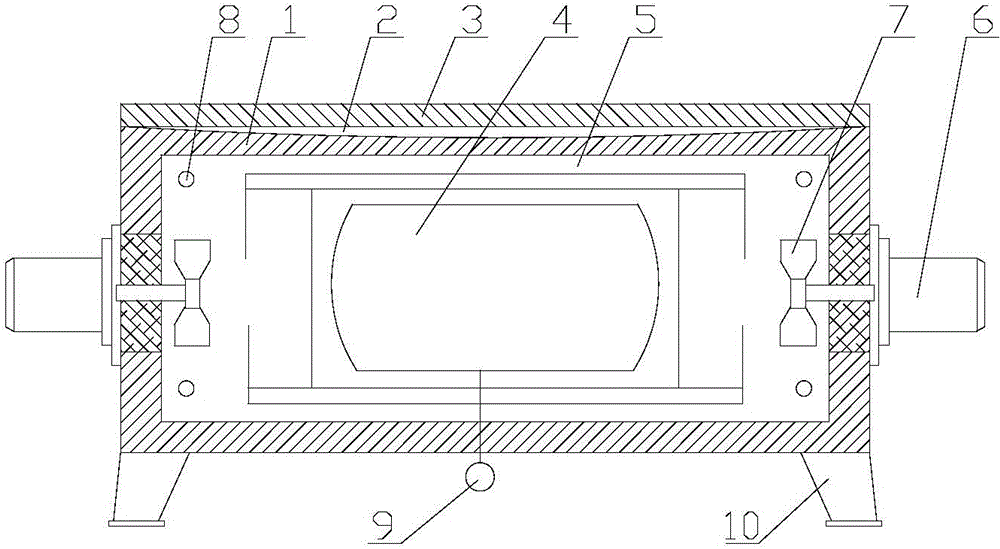 Combustible-gas heat treatment furnace for producing seamless steel tubes