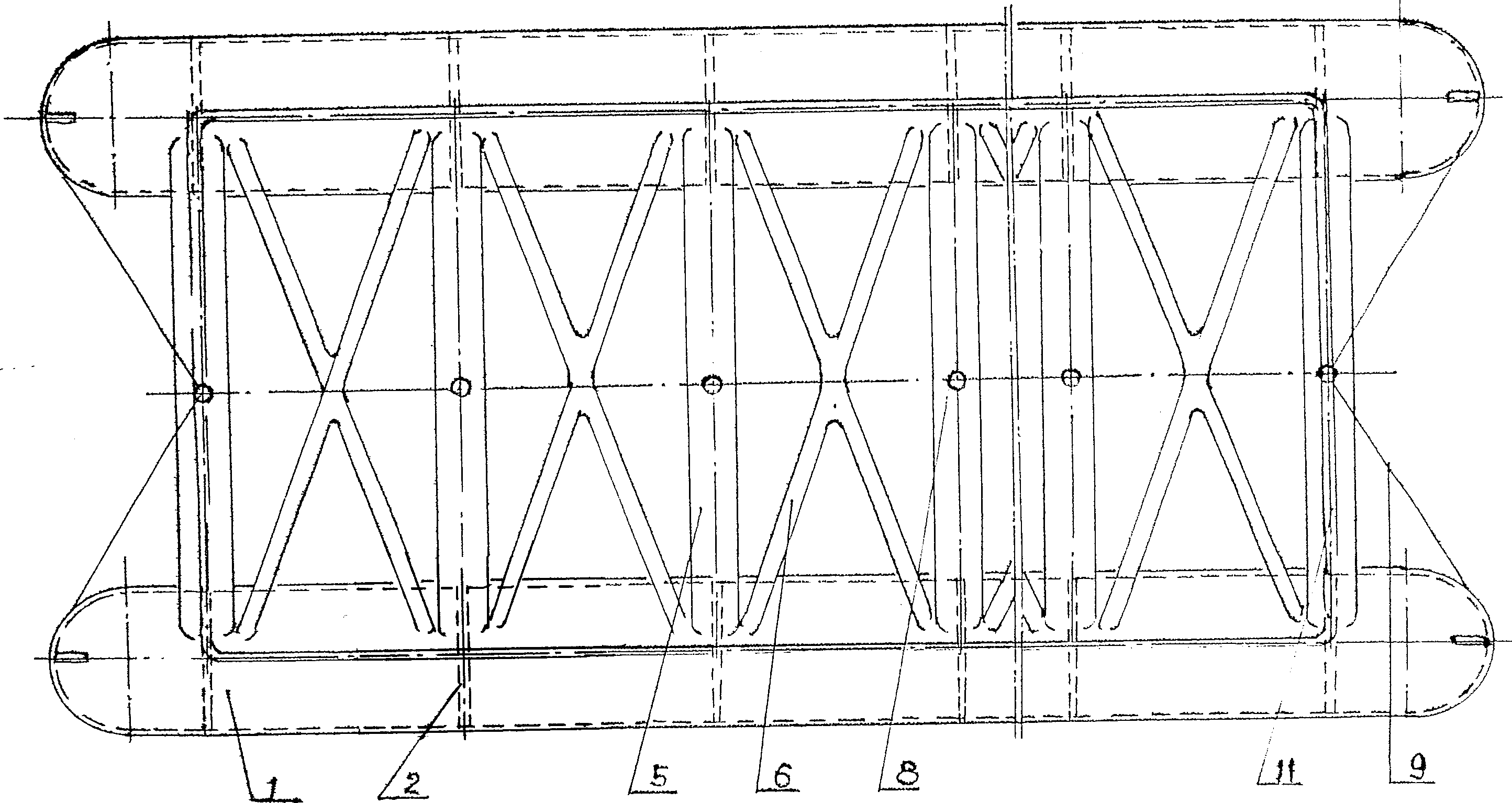 Double-body target ship with float structure and power device