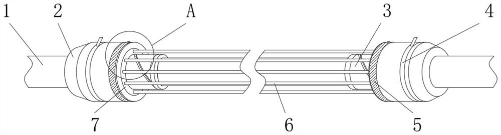 Composite medical equipment connecting line shielding device with high shielding capability