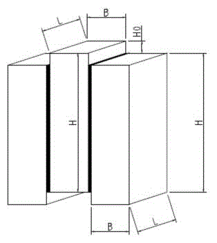 Sample for testing adhesion and anti-shearing strength of refractory mortar and testing method thereof