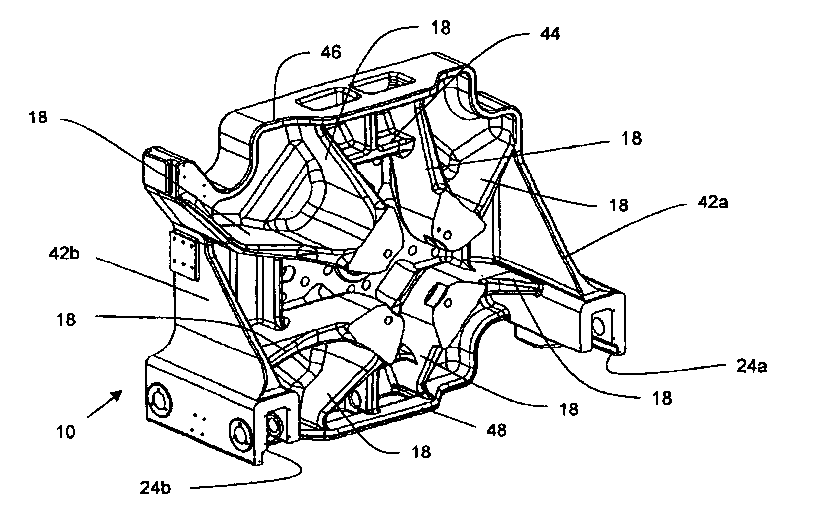 Injection molding machine having a platen for uniform distribution of clamping forces