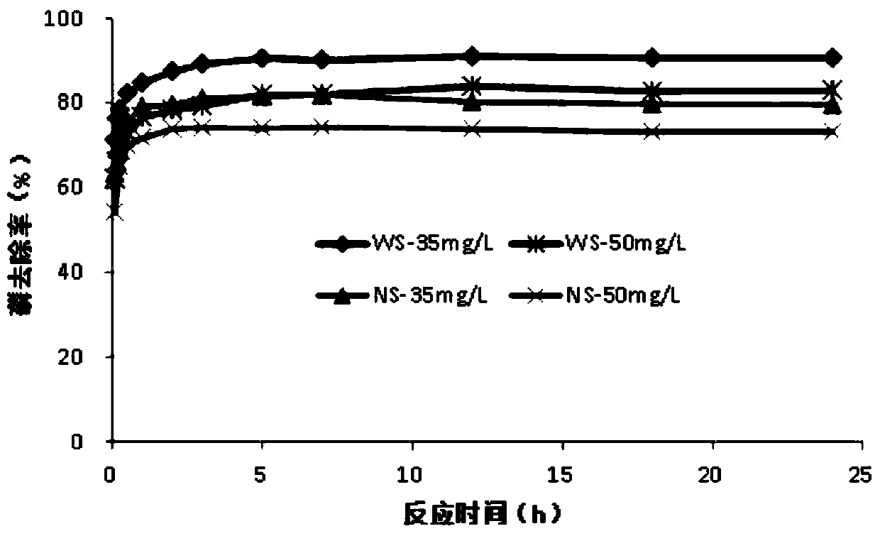 Red clay phosphorus adsorbent as well as preparation method and application thereof