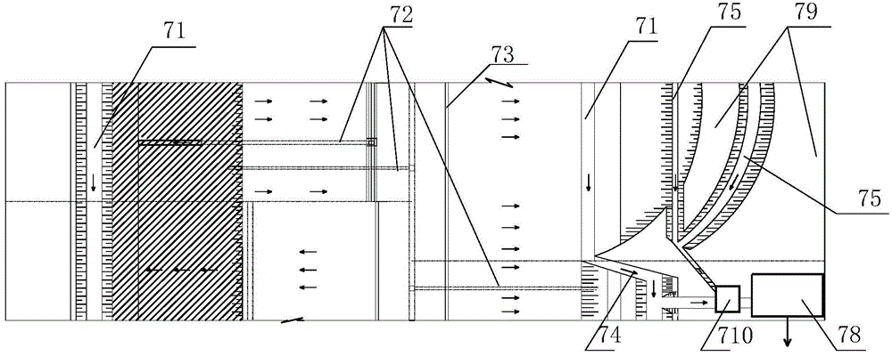 Tunnel fire system with water sources which are slope surface flowing water and road surface water