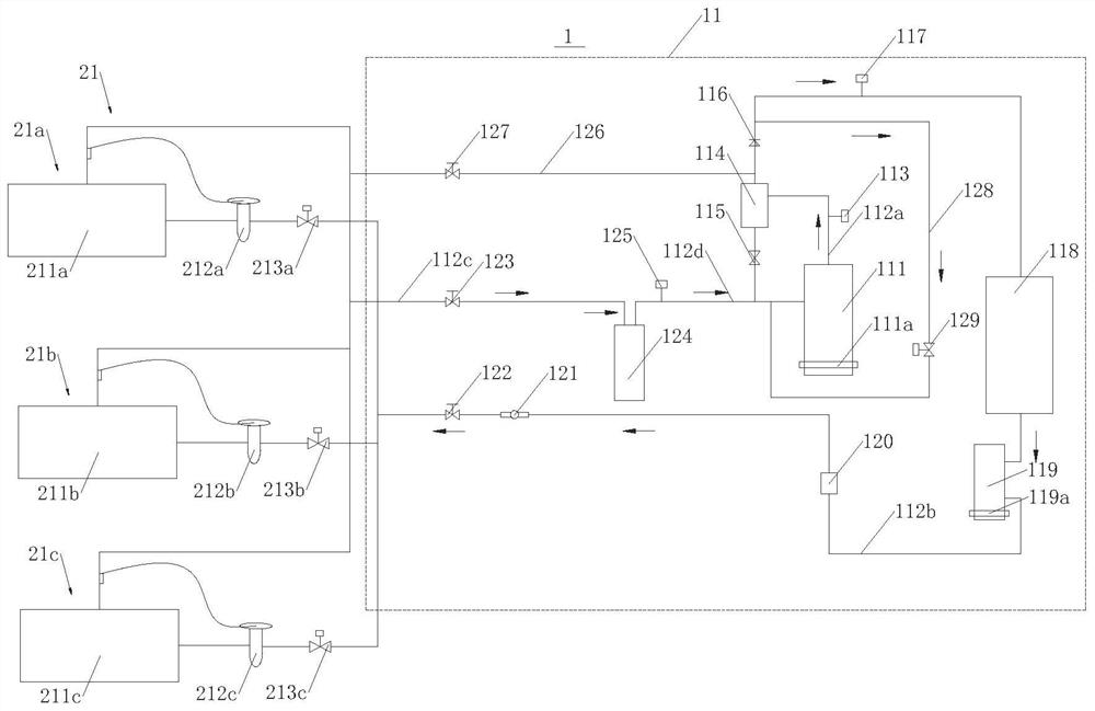 Control method of multi-split refrigerating and freezing unit and multi-split refrigerating and freezing unit