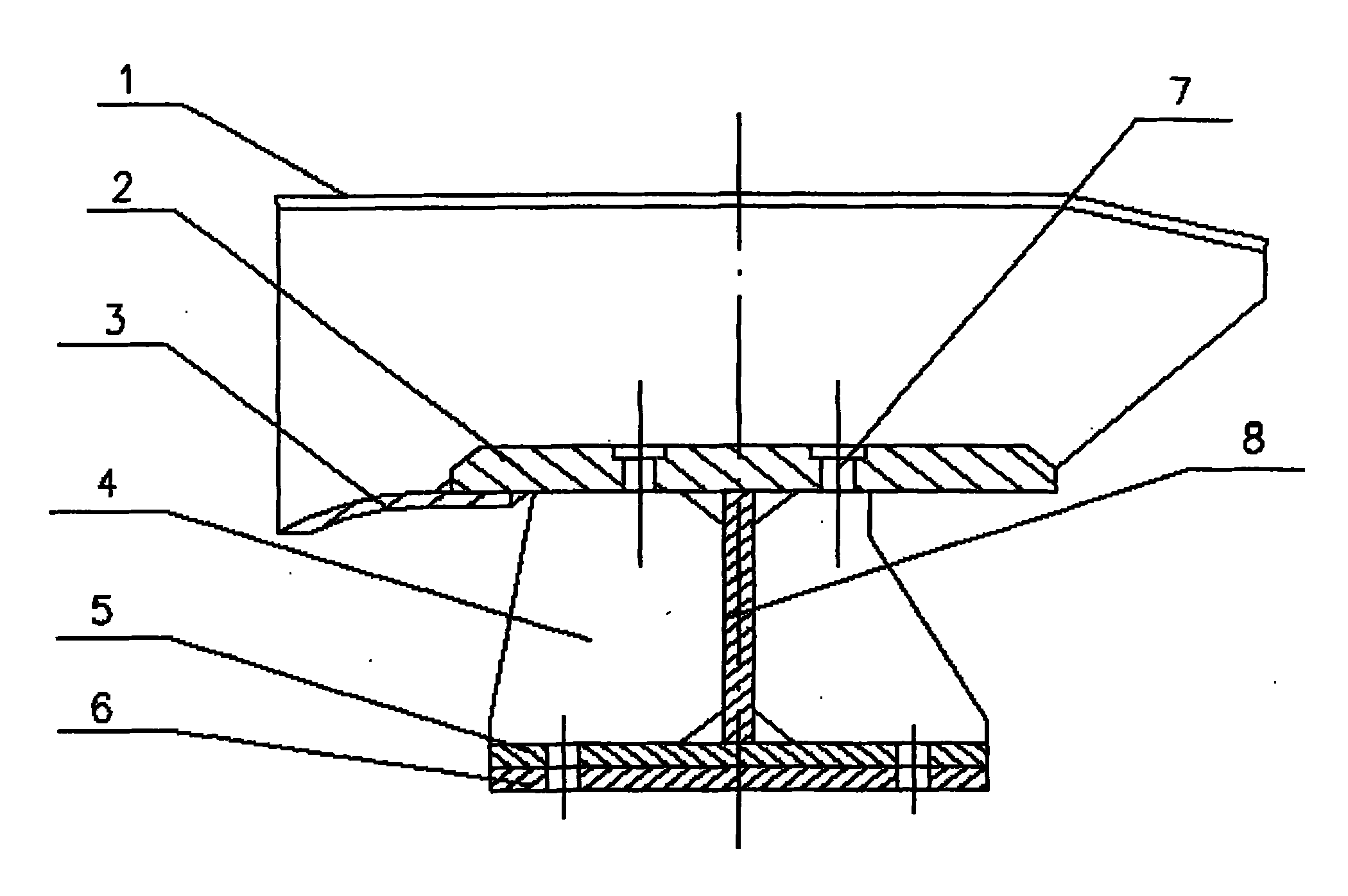 Ore conveying belt device of plate-type ore feeder