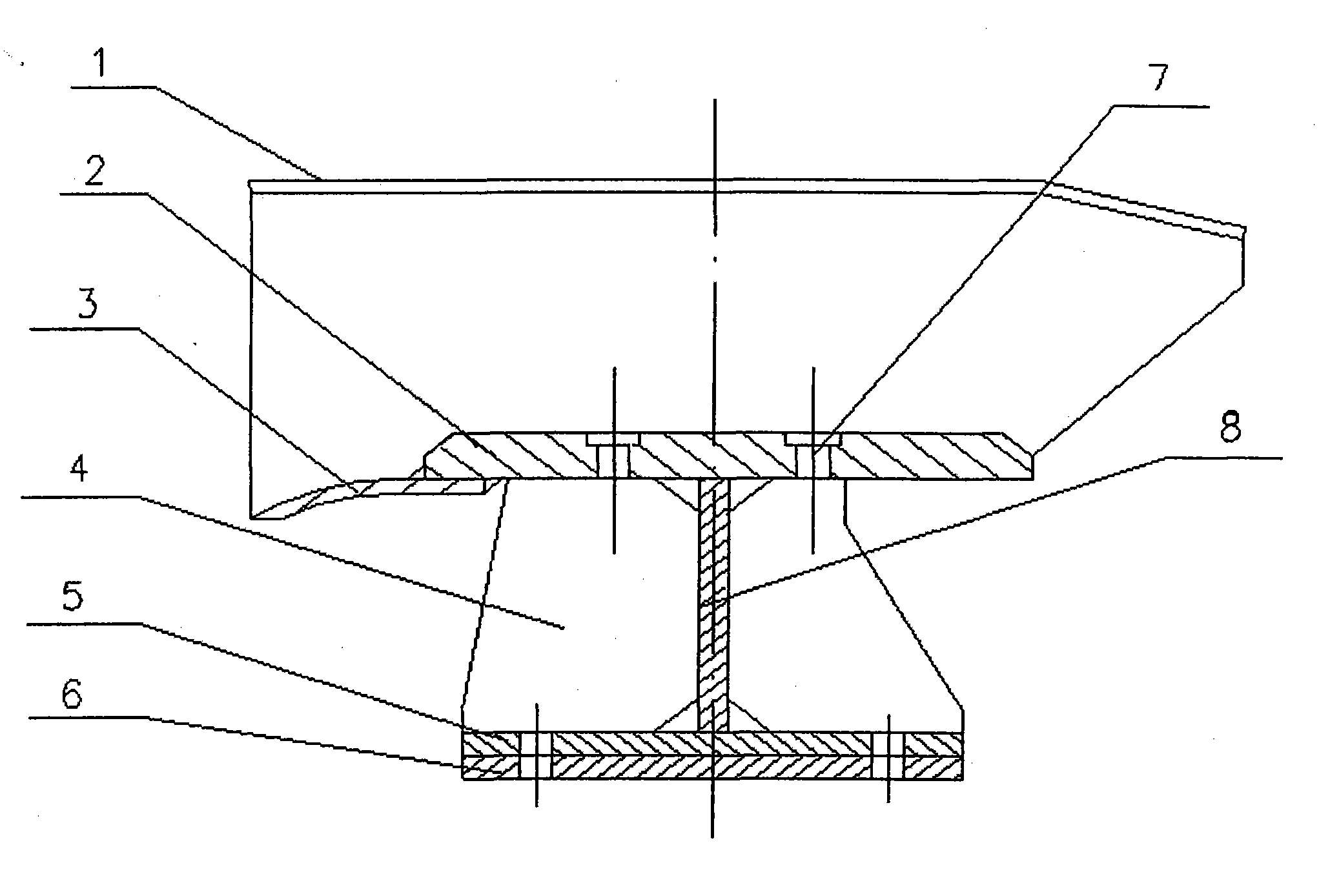 Ore conveying belt device of plate-type ore feeder