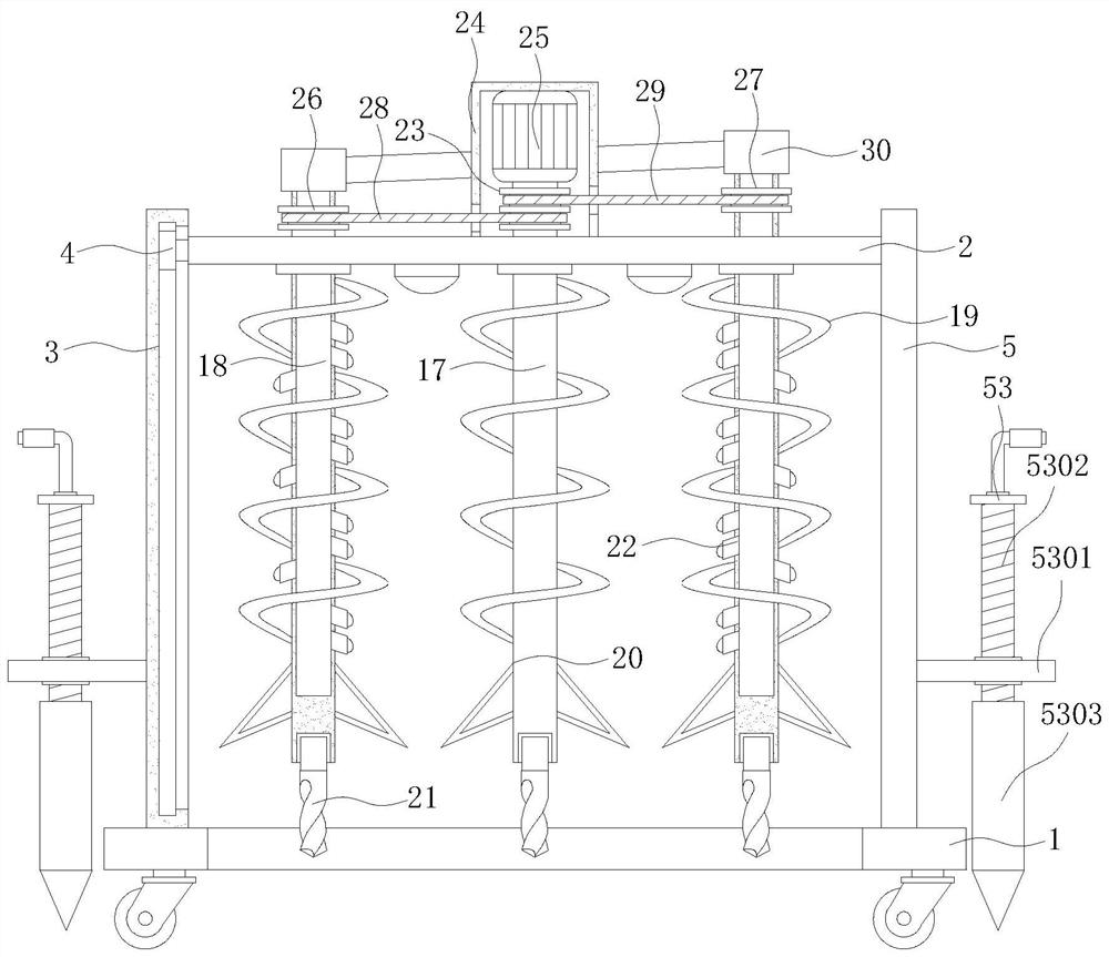 Buried cable overhauling soil loosening device for power transmission