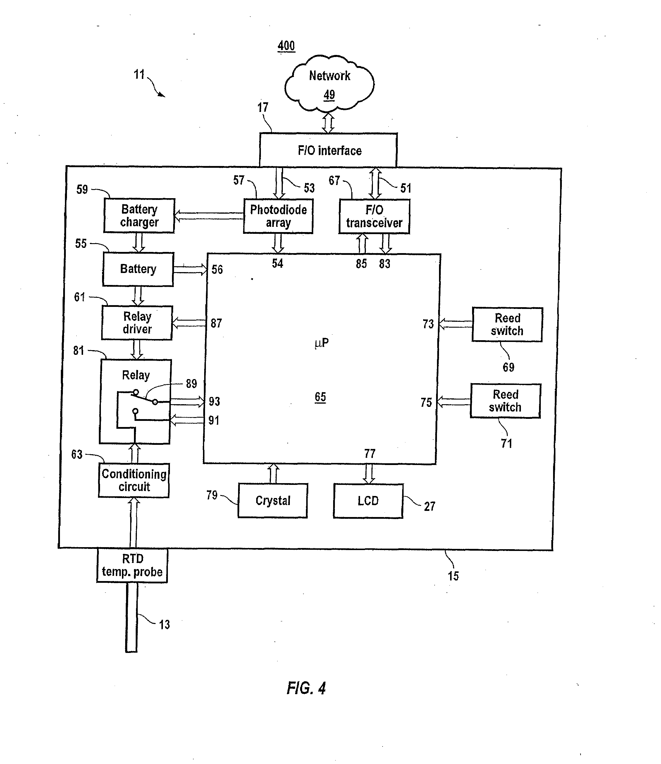 Noise resistant light-powered sensor