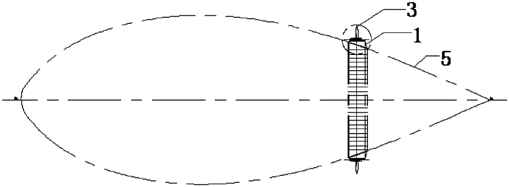 A high-efficiency multi-bladed propeller propulsion system for an airship