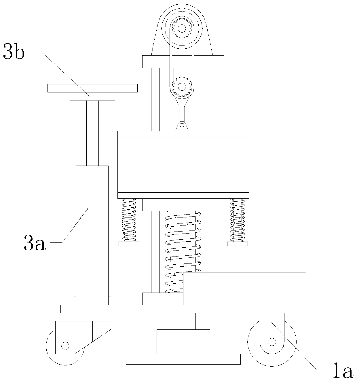 A tamping machine capable of controlling steering