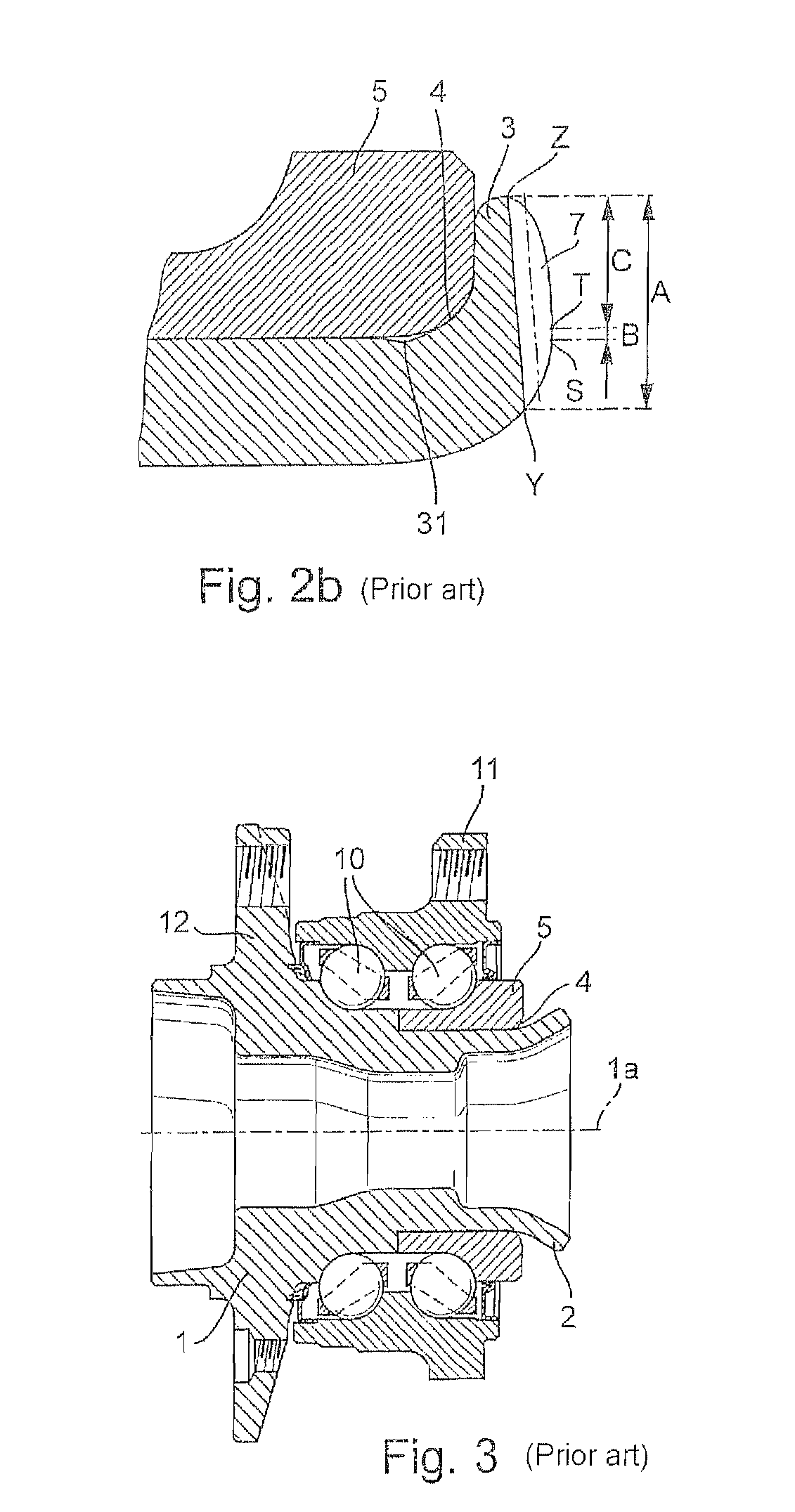 Collar having end-side teeth for a drivable wheel hub