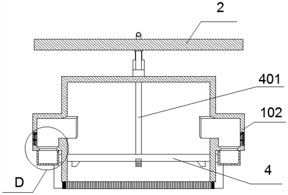 Collecting mold blowing equipment to avoid splashing