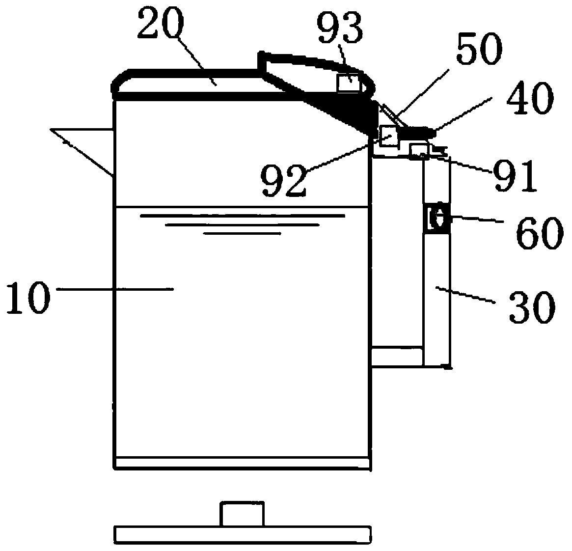 A kettle and its indicating method