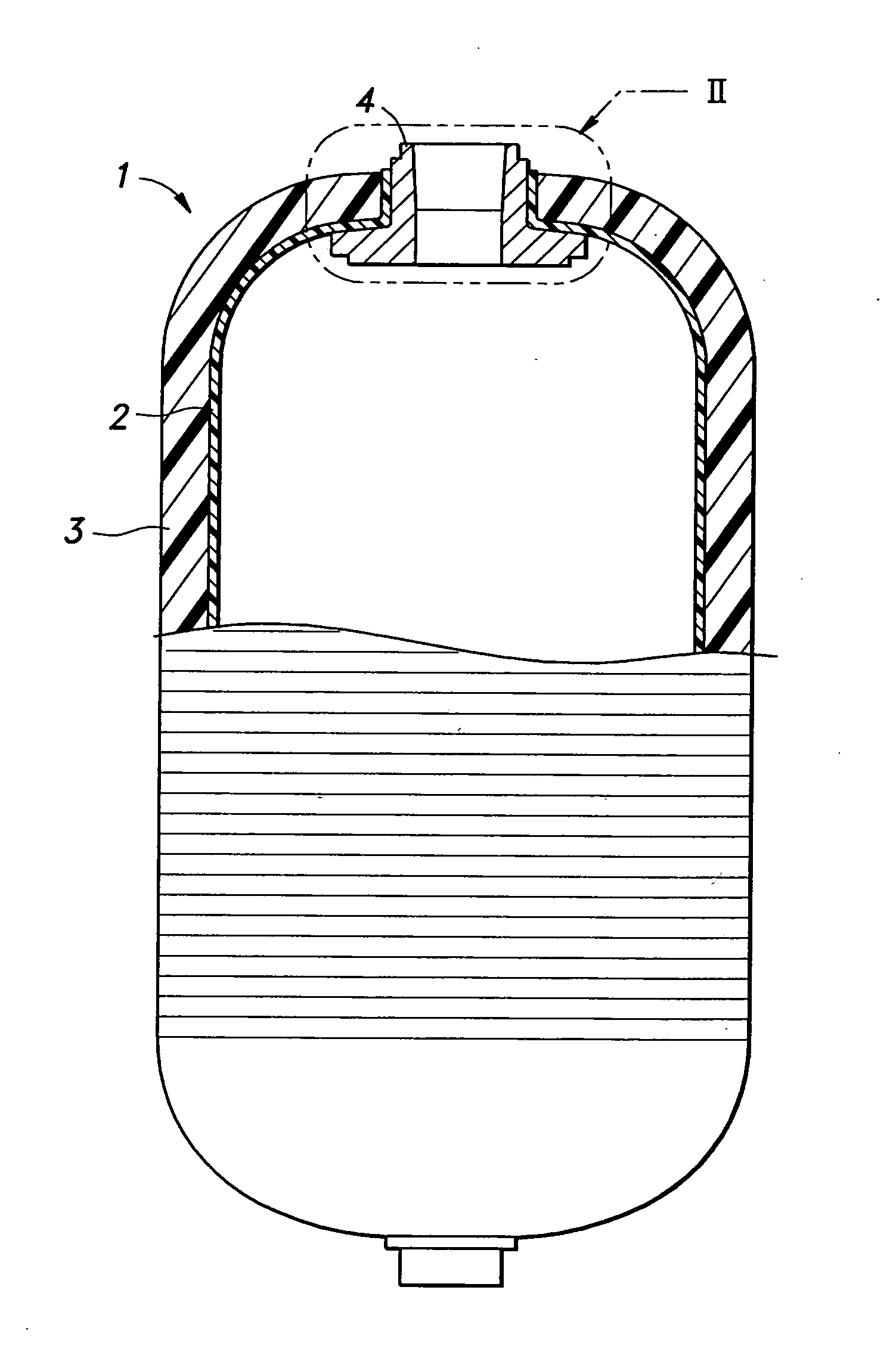 Engagement structure between a mouth member of a pressure vessel and a blow pin, mouth member structure of a pressure vessel having the engagement structure and method of making a pressure vessel