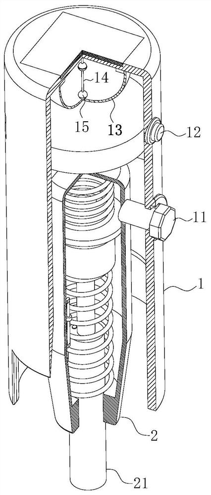 Building concrete compressive strength detection device