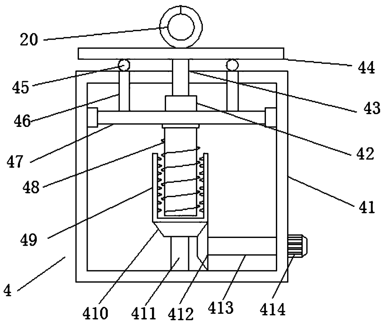 High pressure oil filling device convenient to adjust