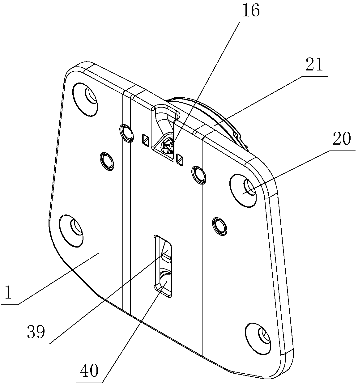 Rotating wheel integrated optimization adjustment structure used for furniture sliding door