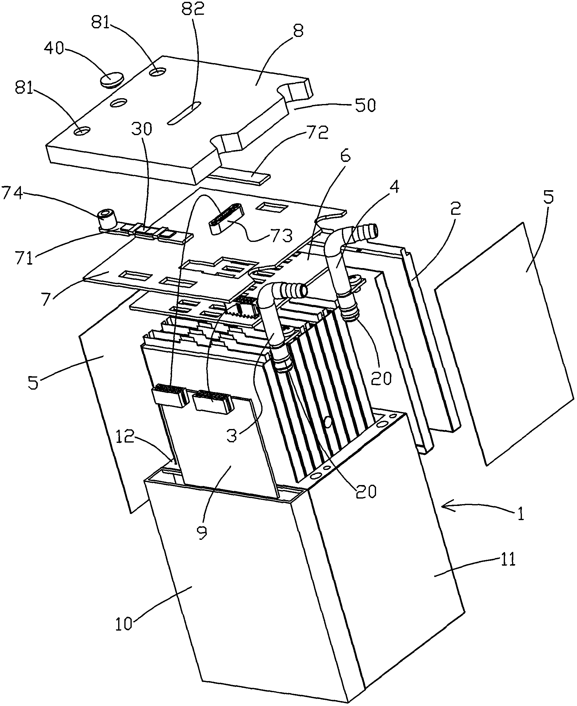 Lithium ion power battery module