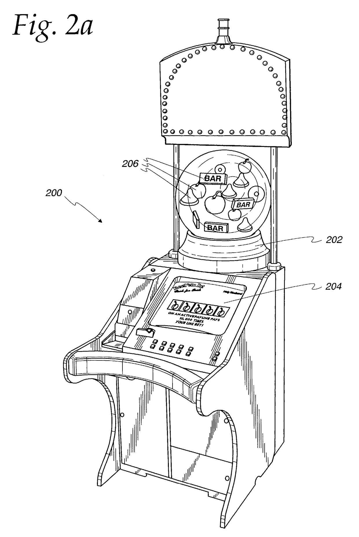 Gaming machine having a 3D display