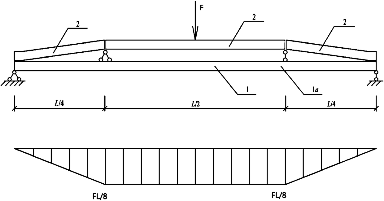 Method for enabling extra heavy-loaded vehicle to cross simply supported girder bridge