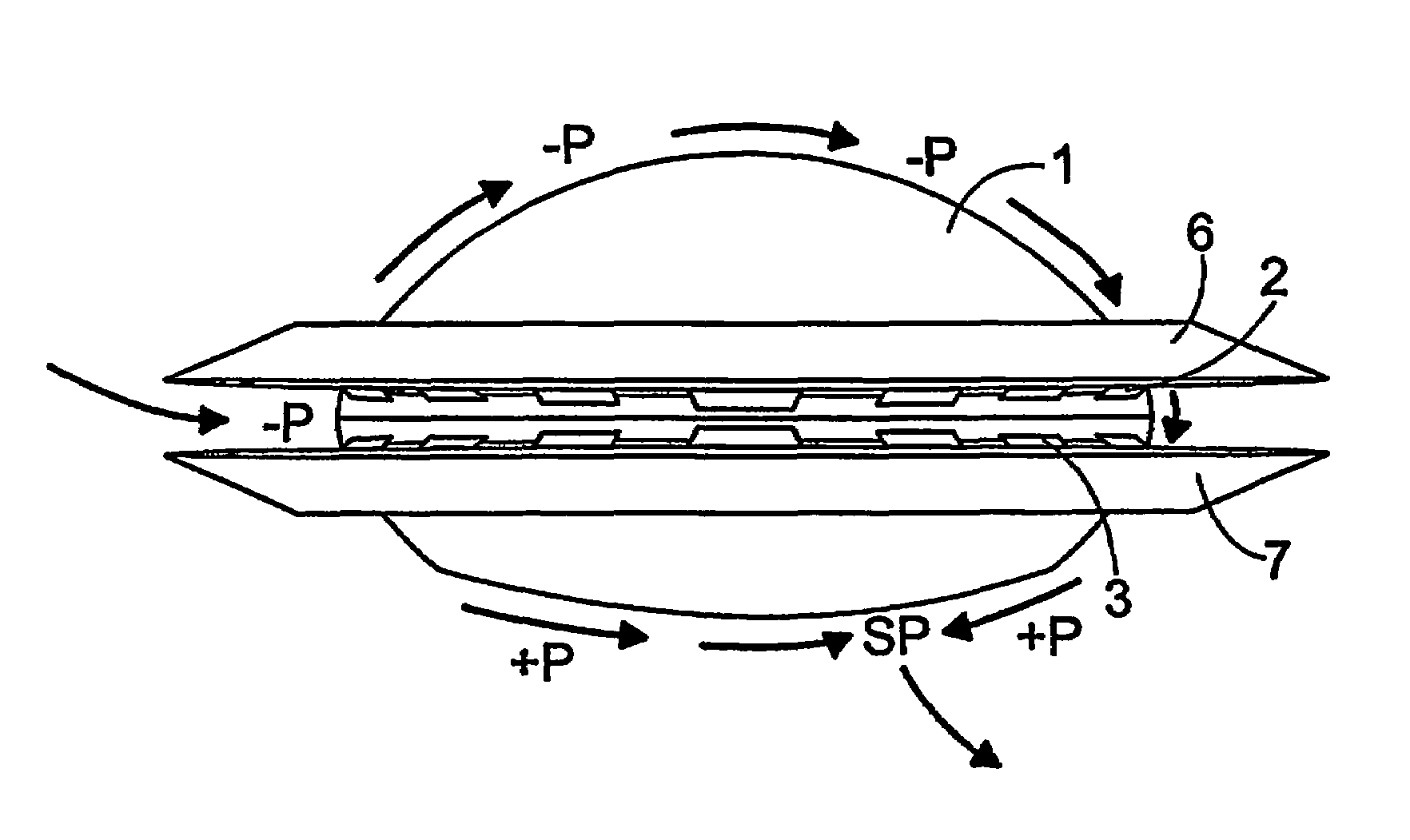 Method of steering aircraft by moving the stagnation point and aircraft using the method