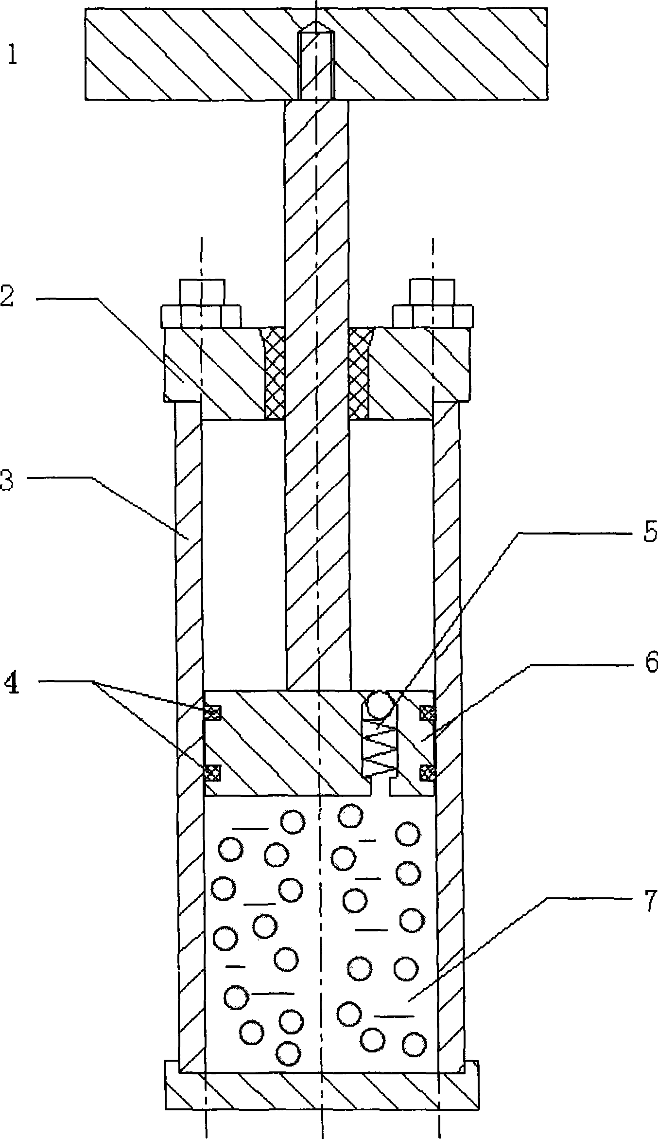 Liquid-solid mixing medium vibration isolator