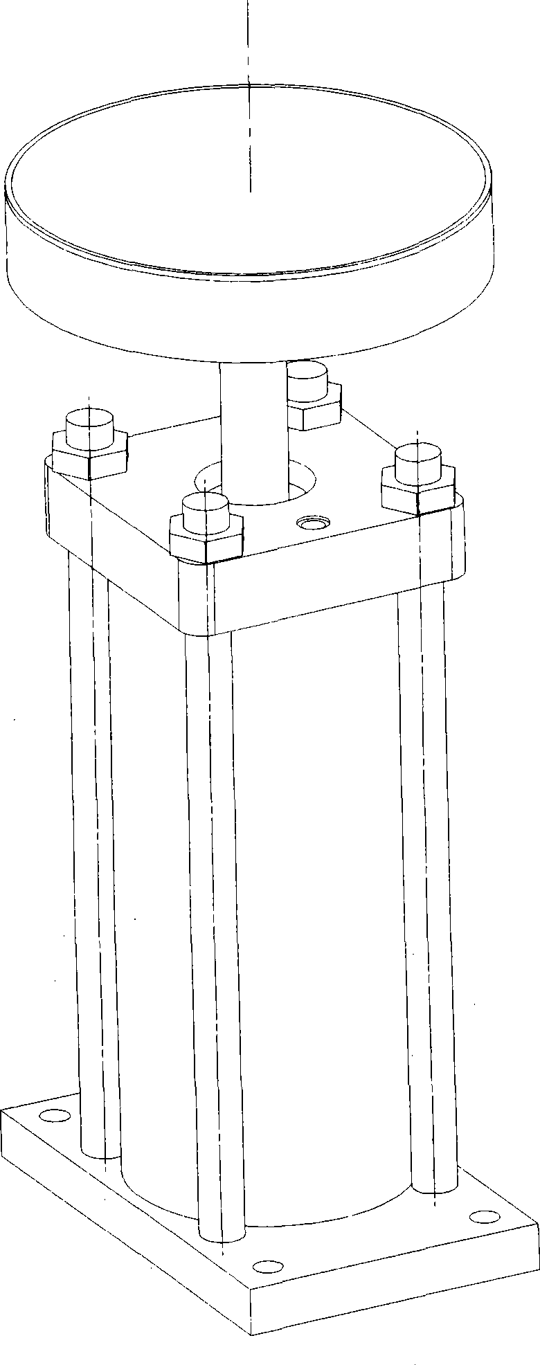 Liquid-solid mixing medium vibration isolator