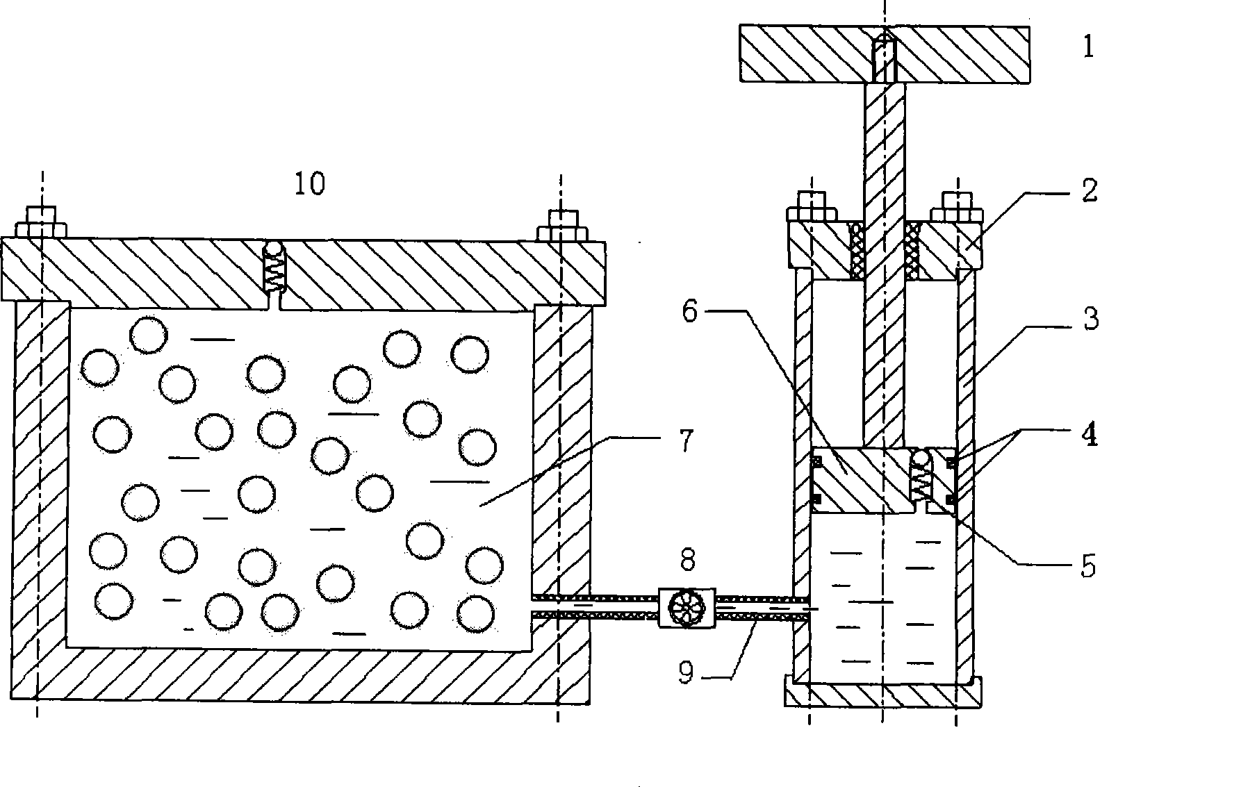 Liquid-solid mixing medium vibration isolator