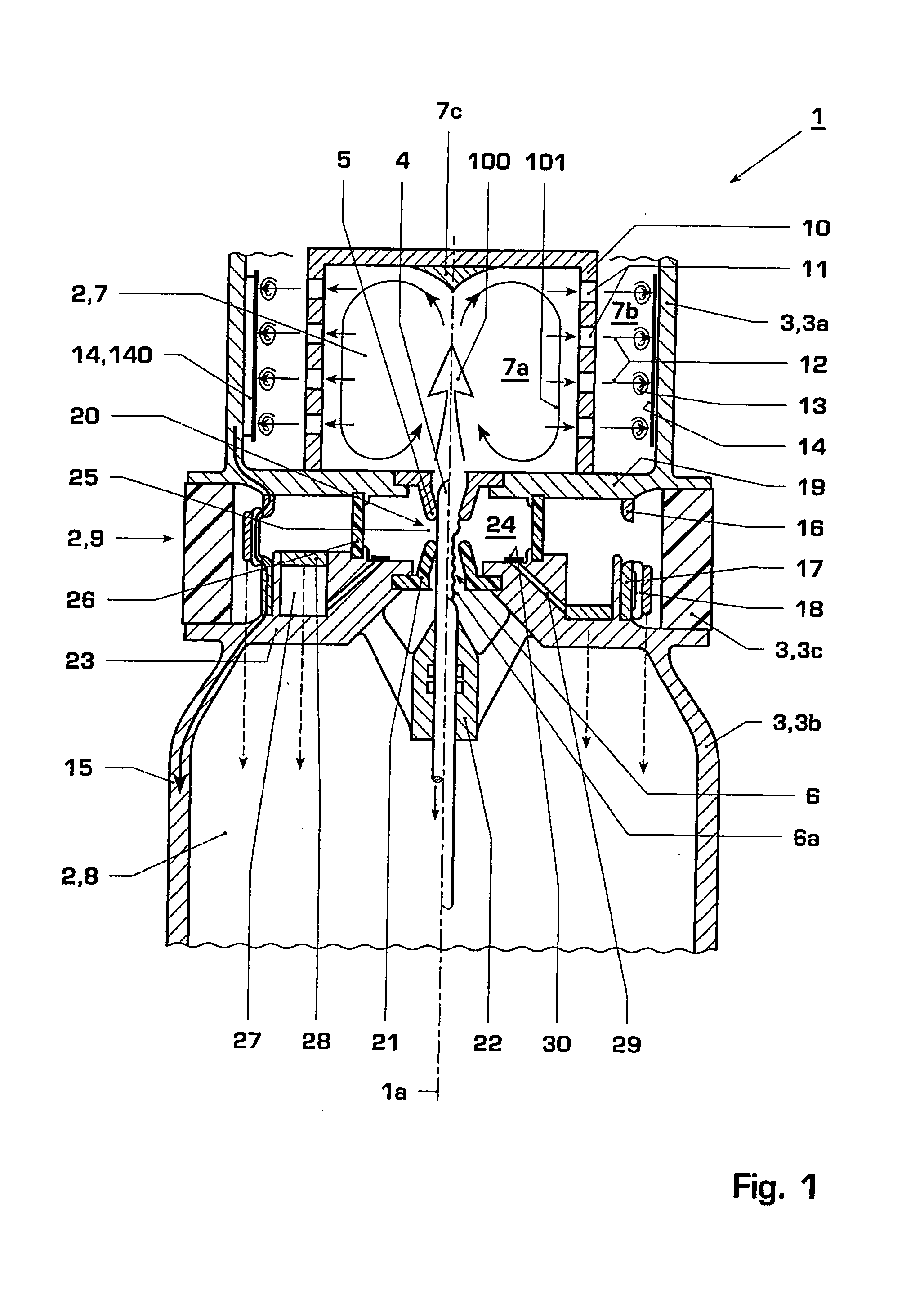 Generator circuit breaker with improved switching capacity