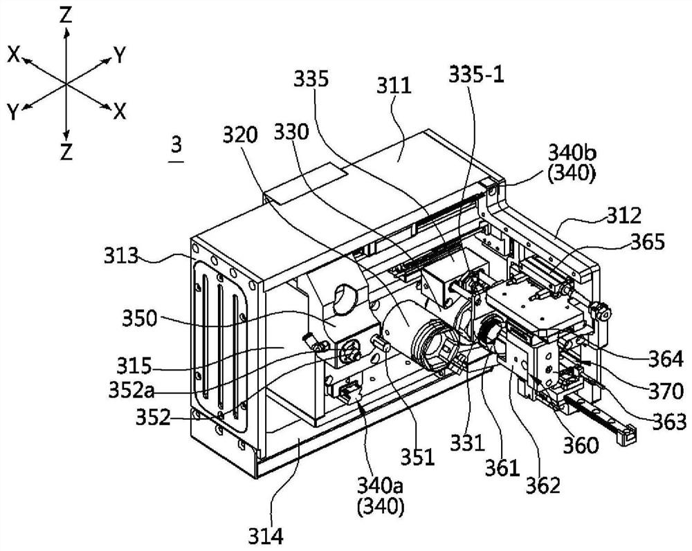 Gas supply device equipped with connector transfer unit and connector coupling method therefor