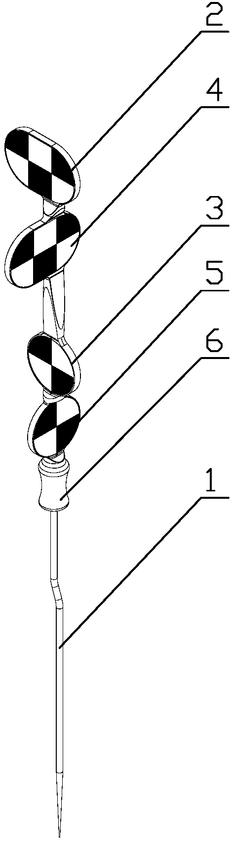 Surgical navigation probe, surgical navigation device and navigation method