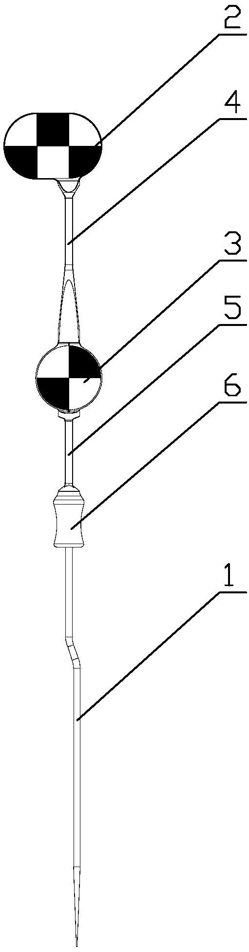 Surgical navigation probe, surgical navigation device and navigation method