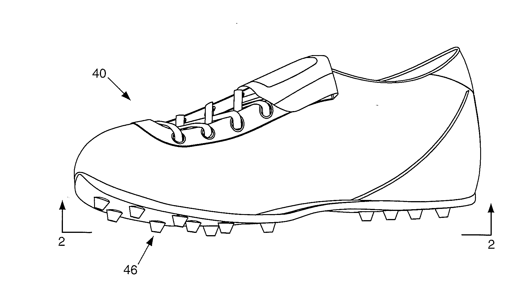 Athletic shoe with an attached moveable cleat