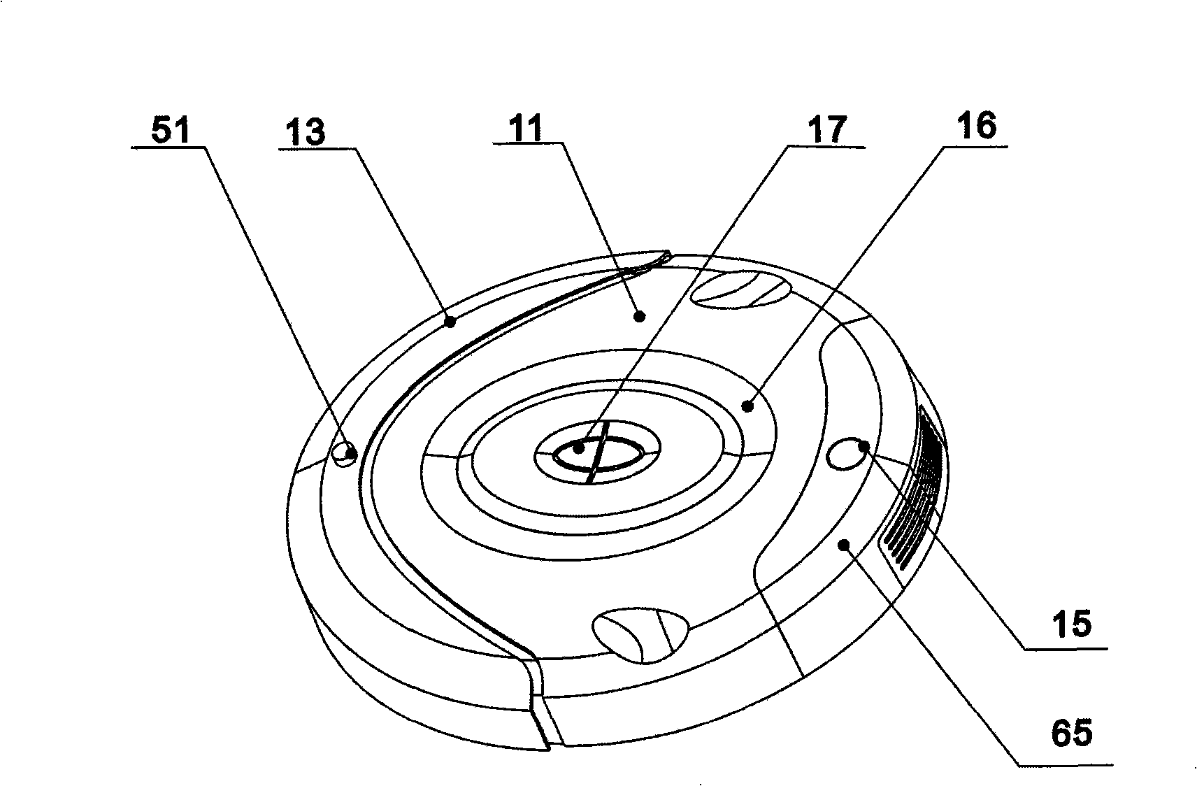 4-segment type sweeping robot