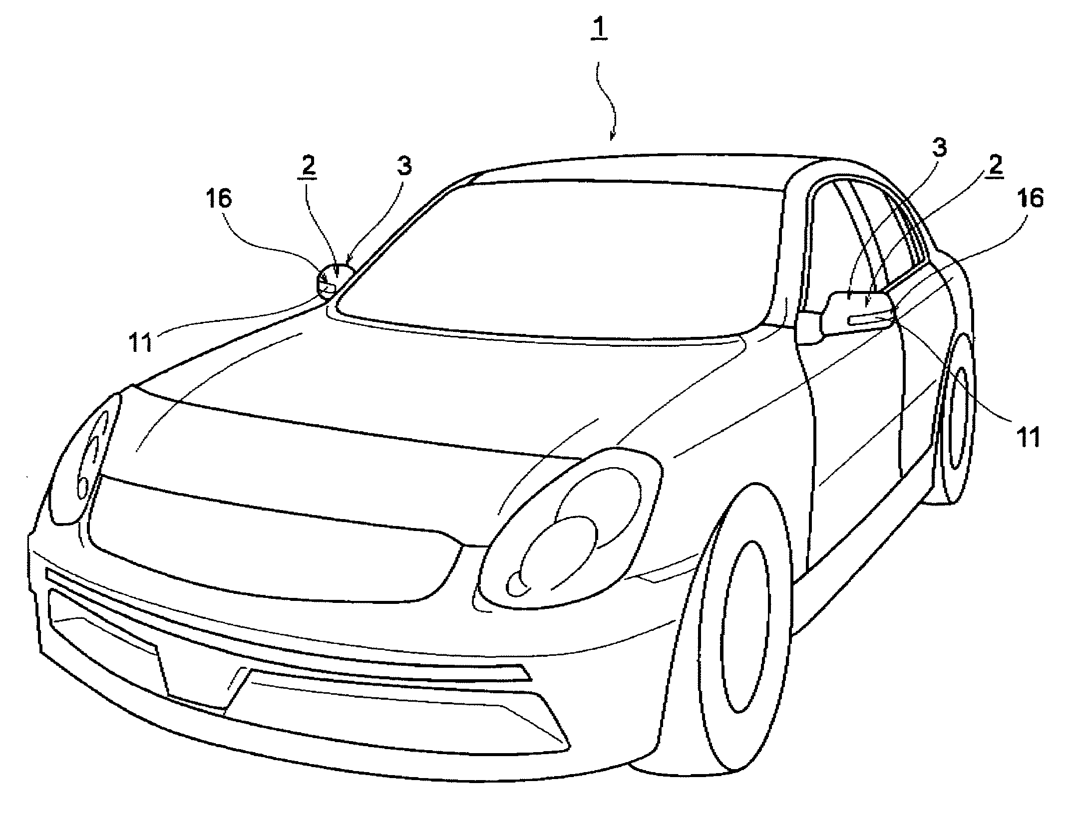 Lighting device for vehicle and door mirror device