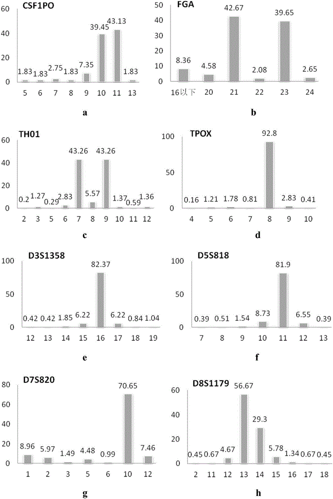 Library building kit for high flux detection of STR genetic markers