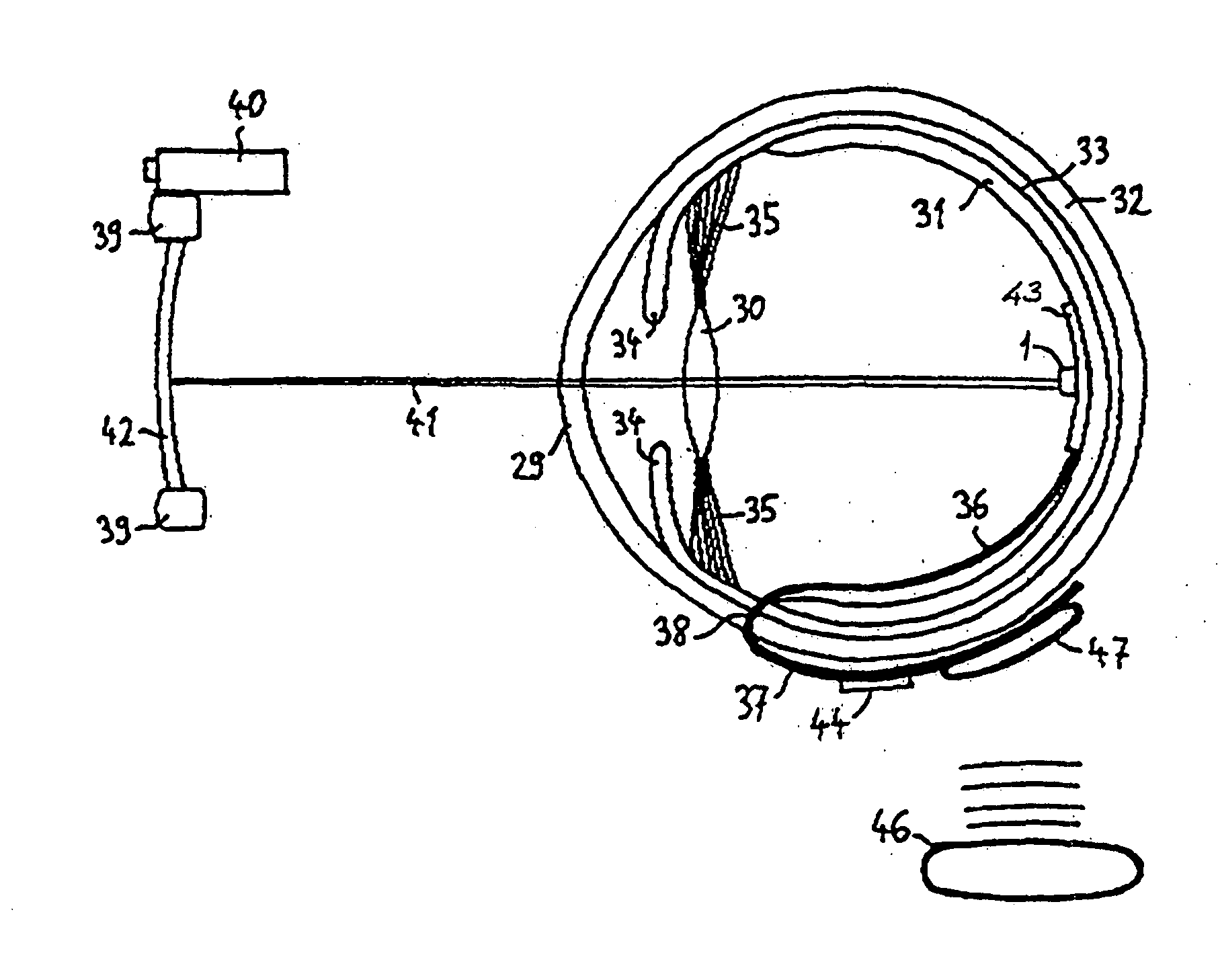 Retinal implant with rectified ac powered photodiode